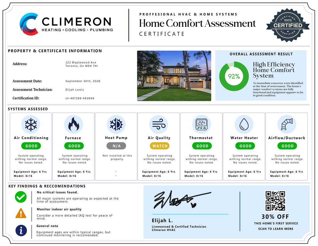 Whole - Home Comfort Assessment