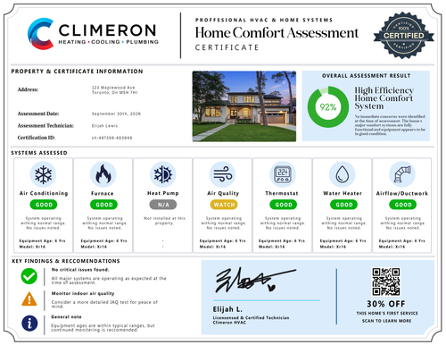 Whole - Home Comfort Assessment